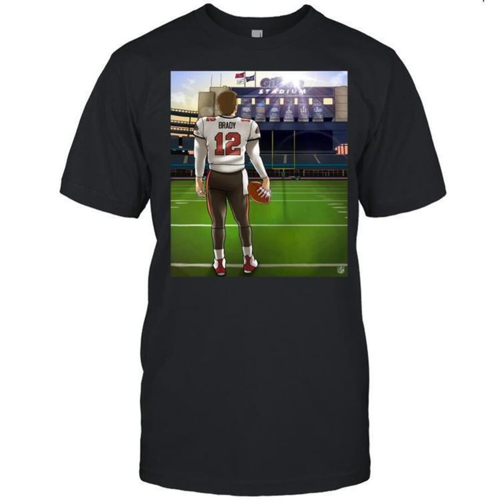 Tom Bradys 12 Gillette Stadium Shirt